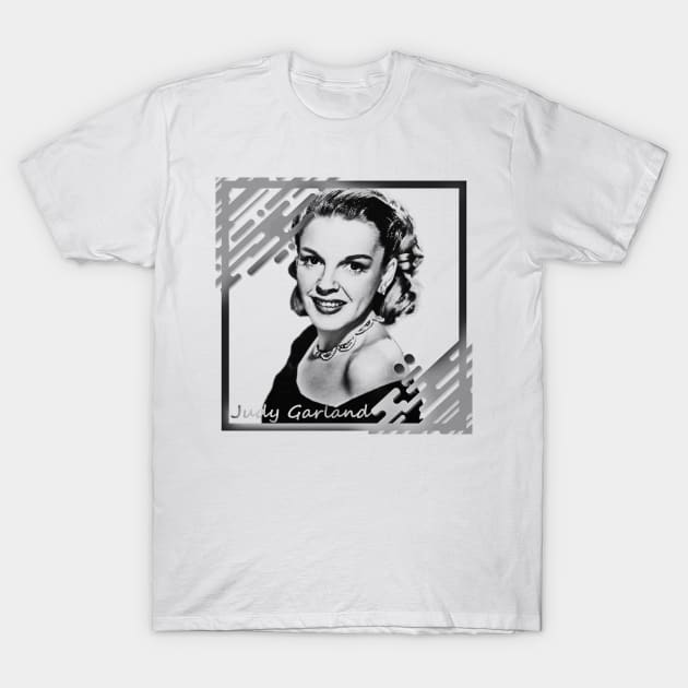 Judy Garland in Black & White Frame Concept T-Shirt by Mysimplicity.art